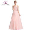Grace Karin 2016 Sleeveless Full-Length Light Pink Long Chiffon weddings bridesmaid dresses GK000074-1